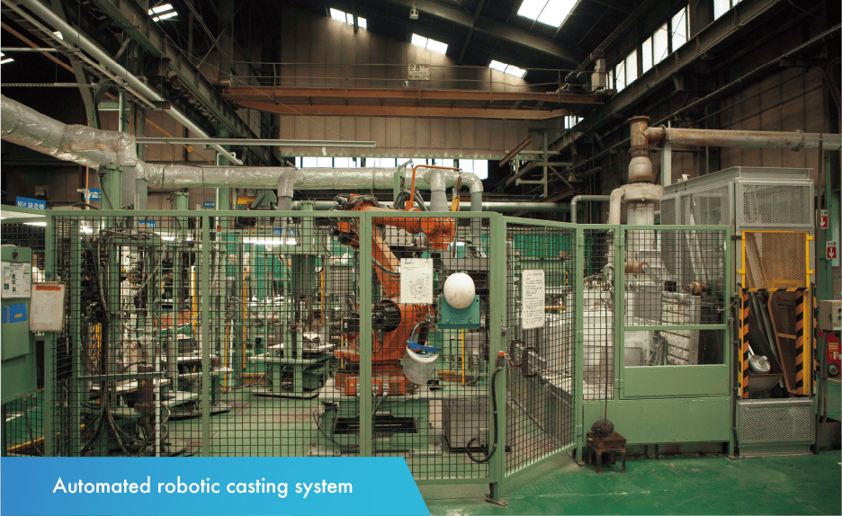 Automated robotic casting system